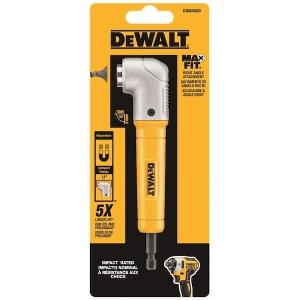 DEWALT MAXFIT Yellow Right Angle Attachment